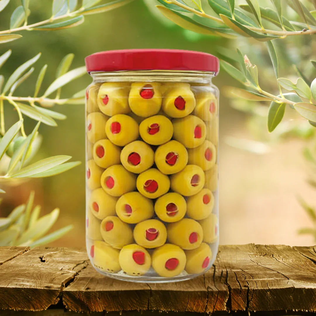 Olives Zeytinyağları, Dogal Fermente Organik Üretim Biberli Yeşil Zeytin