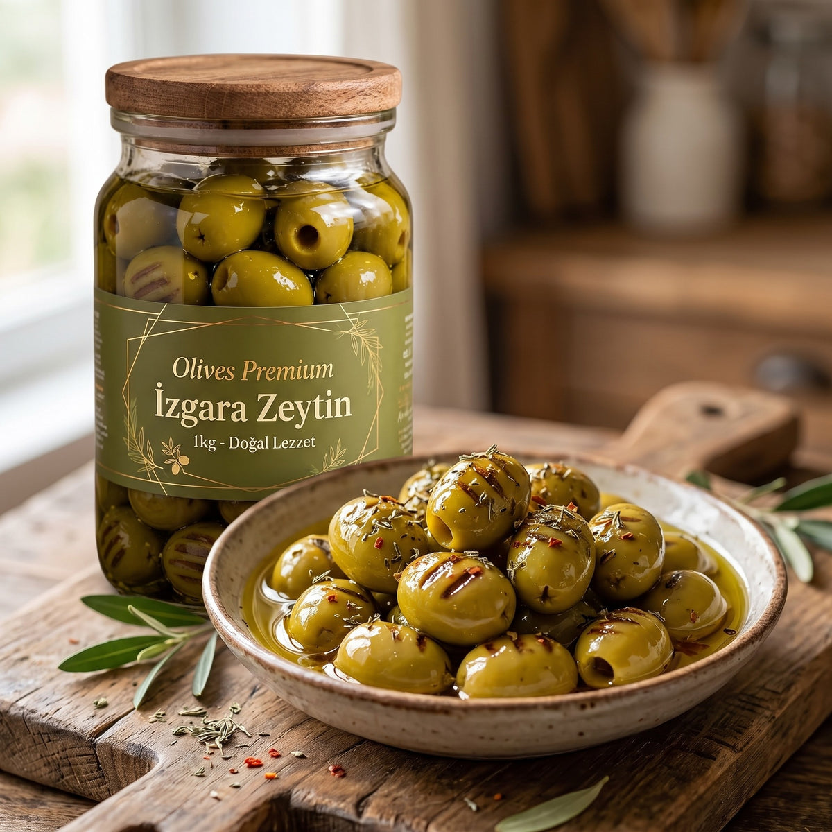 Izgara Zeytin 1 kg — Olives Premium (sofrada)