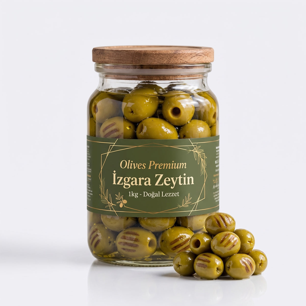 Izgara Zeytin 1 kg — Olives Premium (stüdyo)