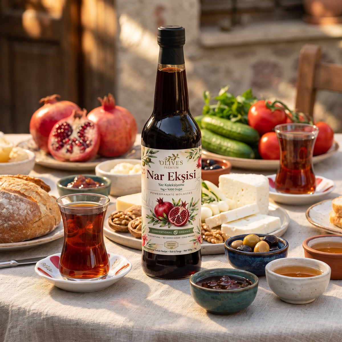 Nar Ekşisi 1 kg — Olives Premium (Ege sofrası)