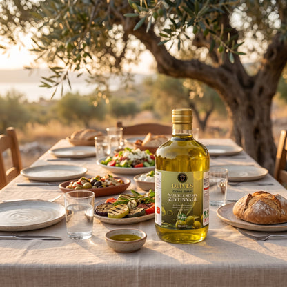 Olgun Hasat Natürel Sızma Zeytinyağı 750 ml Cam Şişe — Olives Premium (Ege sofrası)