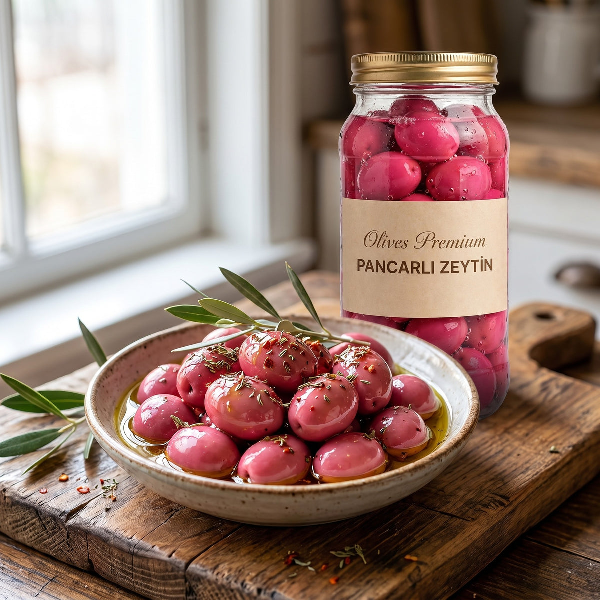 Pancarlı Zeytin 1 kg — Olives Premium (sofrada)