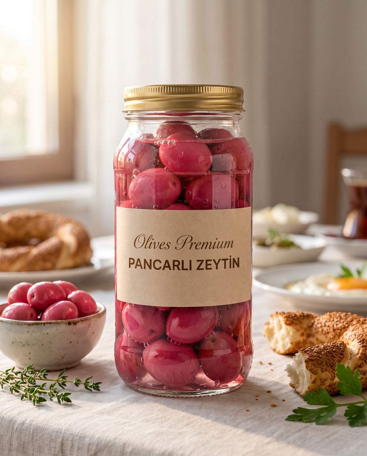 Pancarlı Zeytin 1 kg — Olives Premium (yaşam)