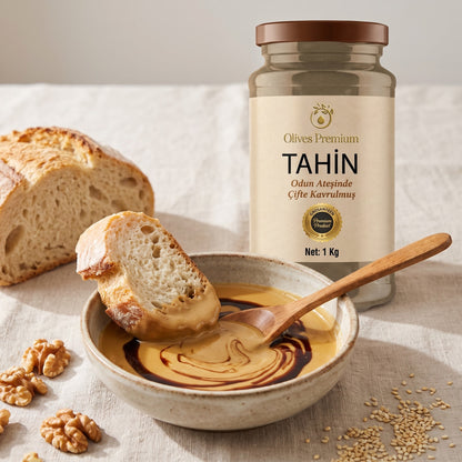 Odun Ateşinde Kavrulmuş Tahin 1 kg — Olives Premium (sofrada)