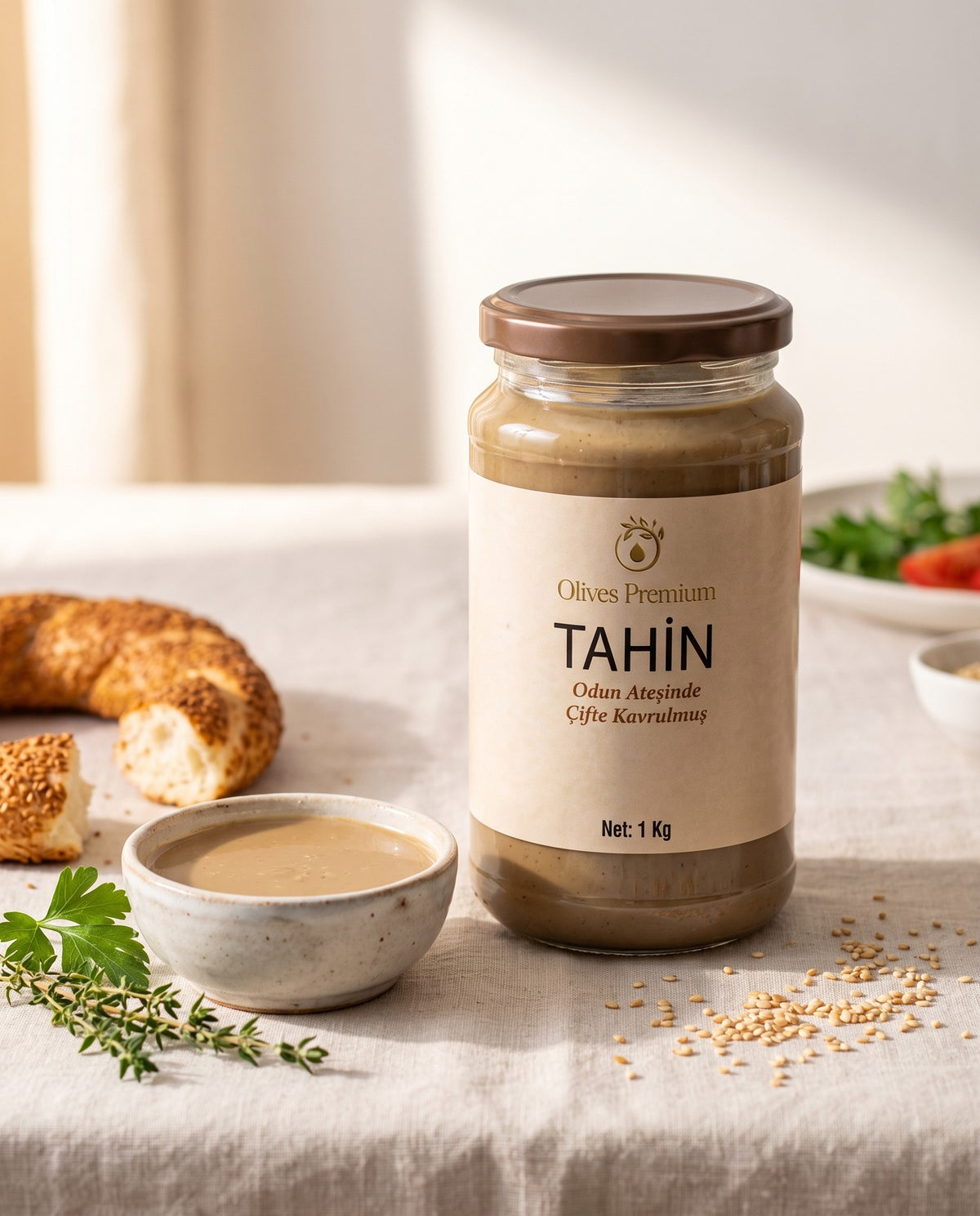 Odun Ateşinde Kavrulmuş Tahin 1 kg — Olives Premium (yaşam)