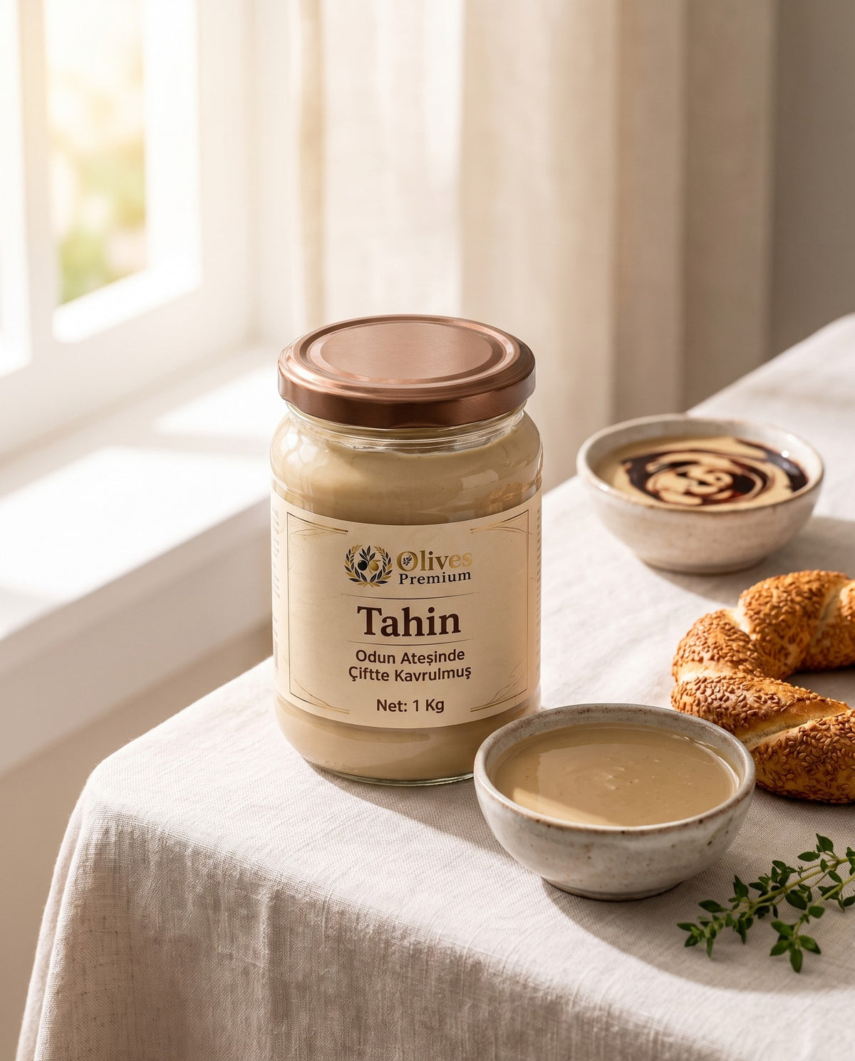 Tahin + Pekmez Kahvaltı İkilisi (2 × 1 kg) — Olives Premium (yaşam)