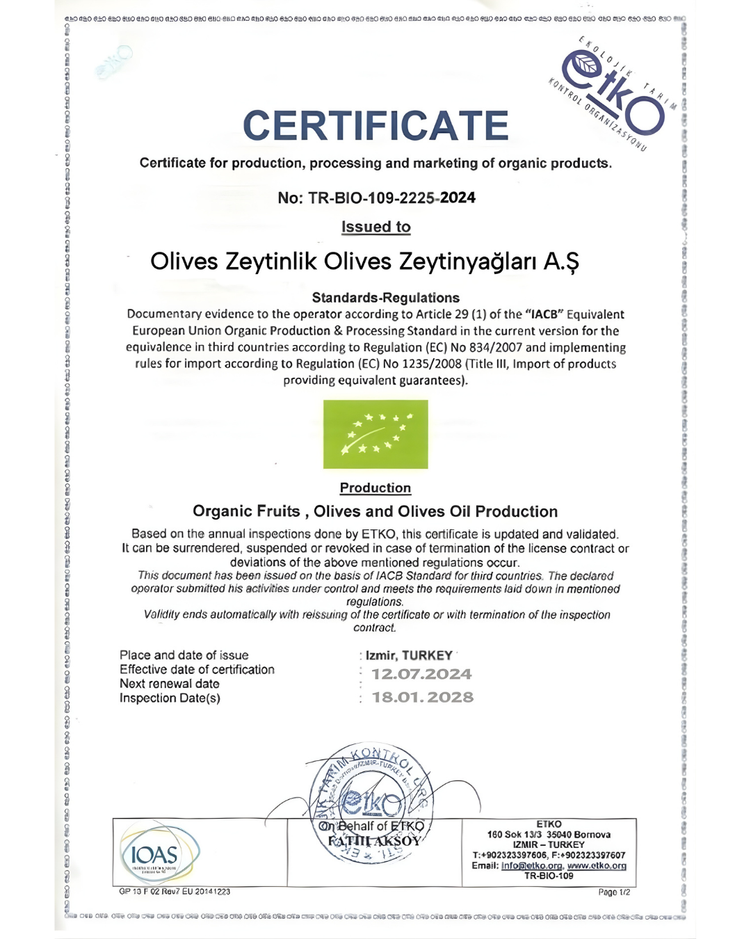 2025_2026 Kasım Ayı  Naturel Soğuk Sıkım Olgun Hasat Premium Zeytinyağı 1 Lt. Kulpsuz Cam Şişe